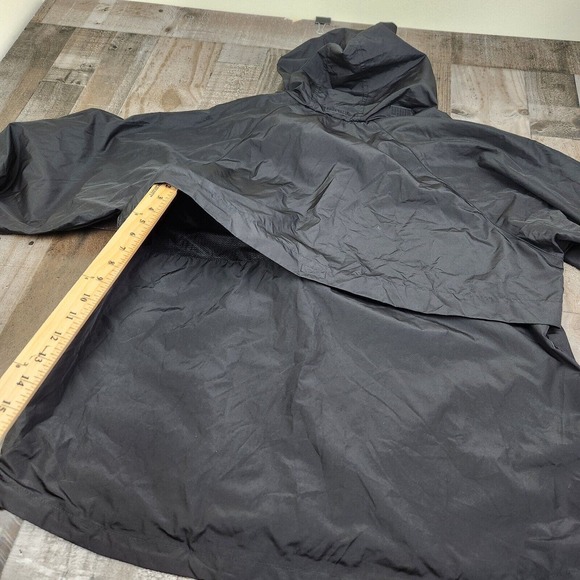 Mens Eddie Bauer size XL Tall Black Vented Packable Windbreaker Jacket - Picture 6 of 8